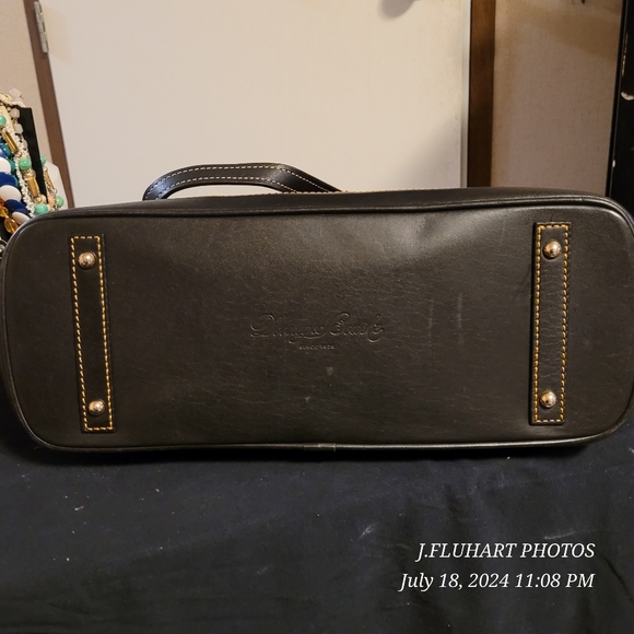 DOONEY AND BOURKE CROCODILE EMBOSSED LEATHER SHOULDER BAG RECENT DISCONTINUED - Picture 3 of 16